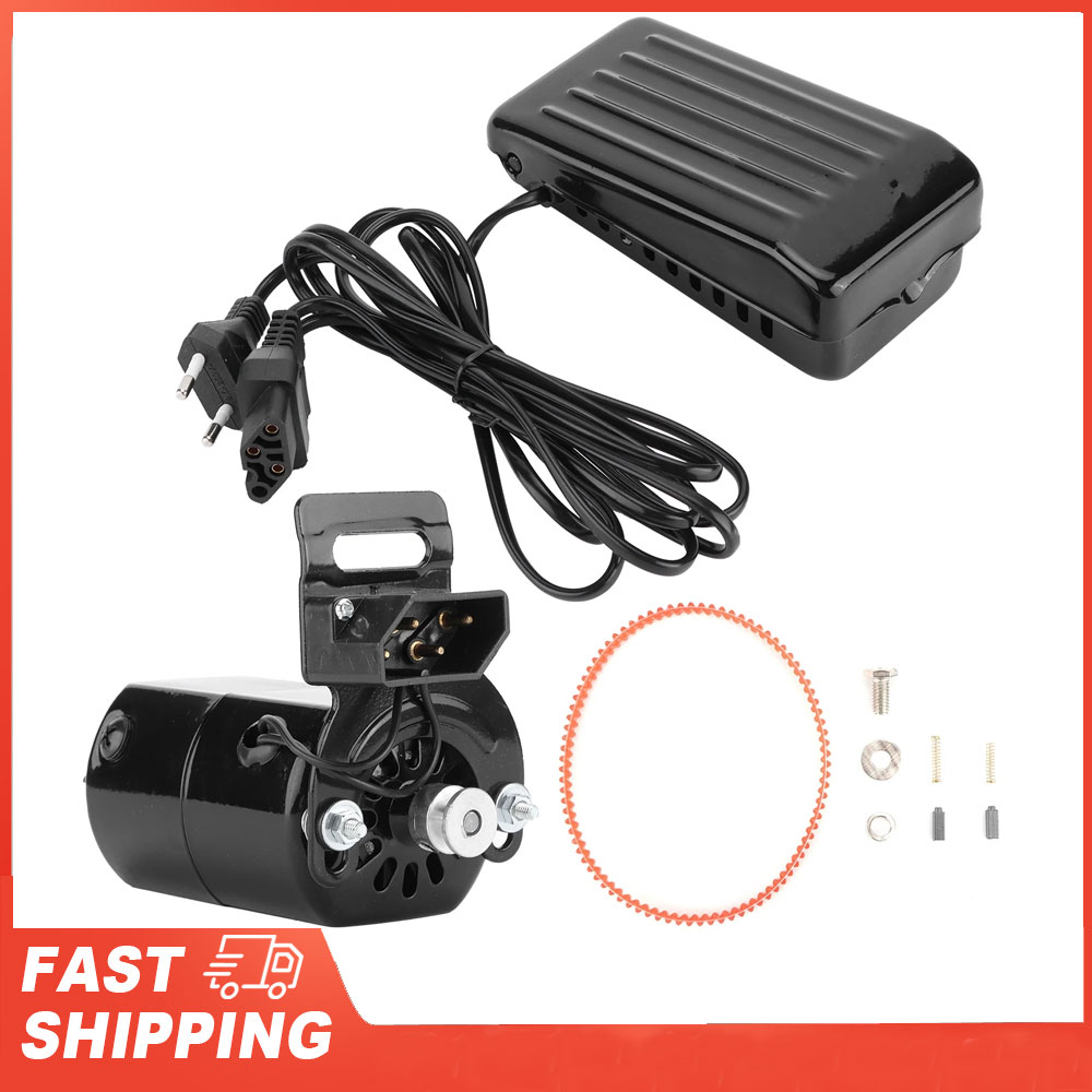 Heavy Equipment Parts - 家庭用ミシンモーター ミシンモーターキット 家庭用フットペダルコントロールベルト付き 180W EUプラグ 220V
