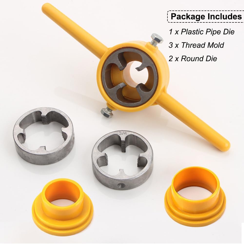 Pipe Threading Machine - 6 個 PVC プラスチック水道管ねじ切り器 NPT ねじタップダイセット