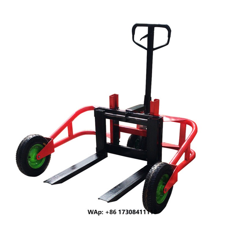 Hand Pallet Truck - 0158 手動式全地形対応パレットジャッキ 屋外フォークリフト 不整地ハンドパレットトラック
