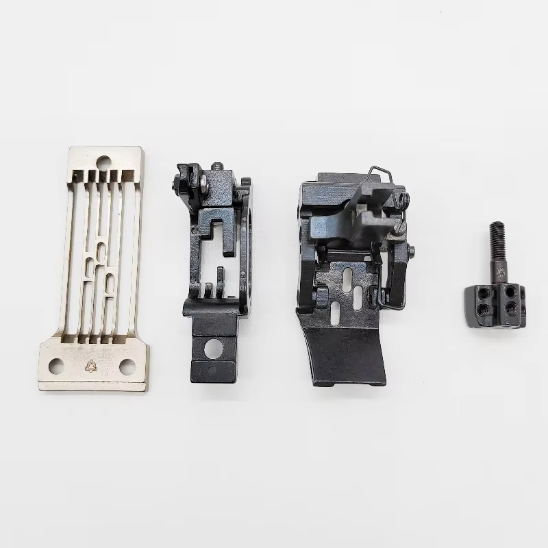 Heavy Equipment Parts - B928 1/4インチ工業用ミシン針板送り歯押え板セット ブラザーDA-9280 3針ミシン部品用