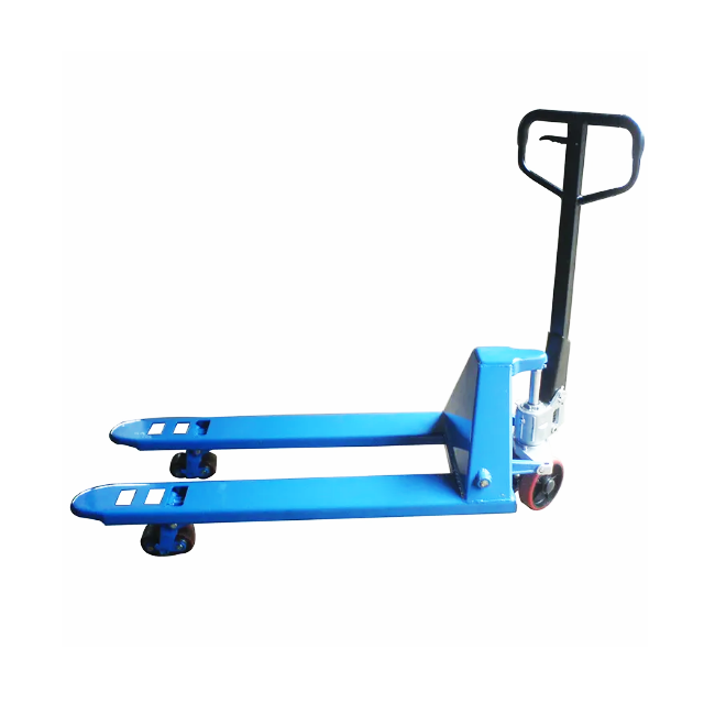 Hand Pallet Truck - ナイロンホイールACハンドパレットトラック、手動ハンドパレットジャッキ、1600kg積載、4mmスチール構造、建築・農業用