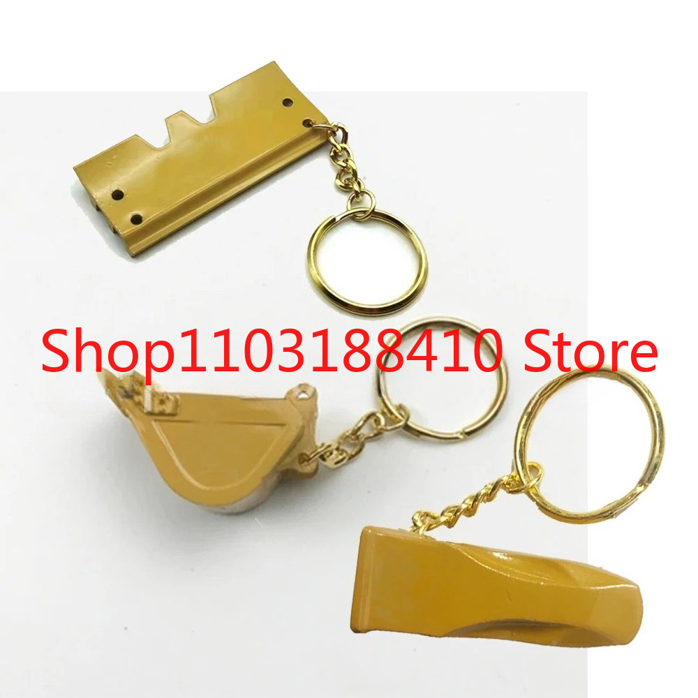 Heavy Equipment With Bucket - 8H5306 5P8500 油圧ショベル重機用キーホルダー F0002 イグニッションキー バケットキーチェーン付き