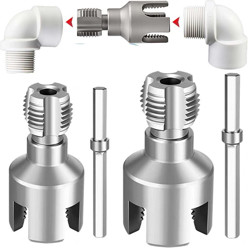 1セットパイプねじ切り工具一体型内外管ねじ切り工具電動ドリル - Pipe Threading Machine のレビューと価格