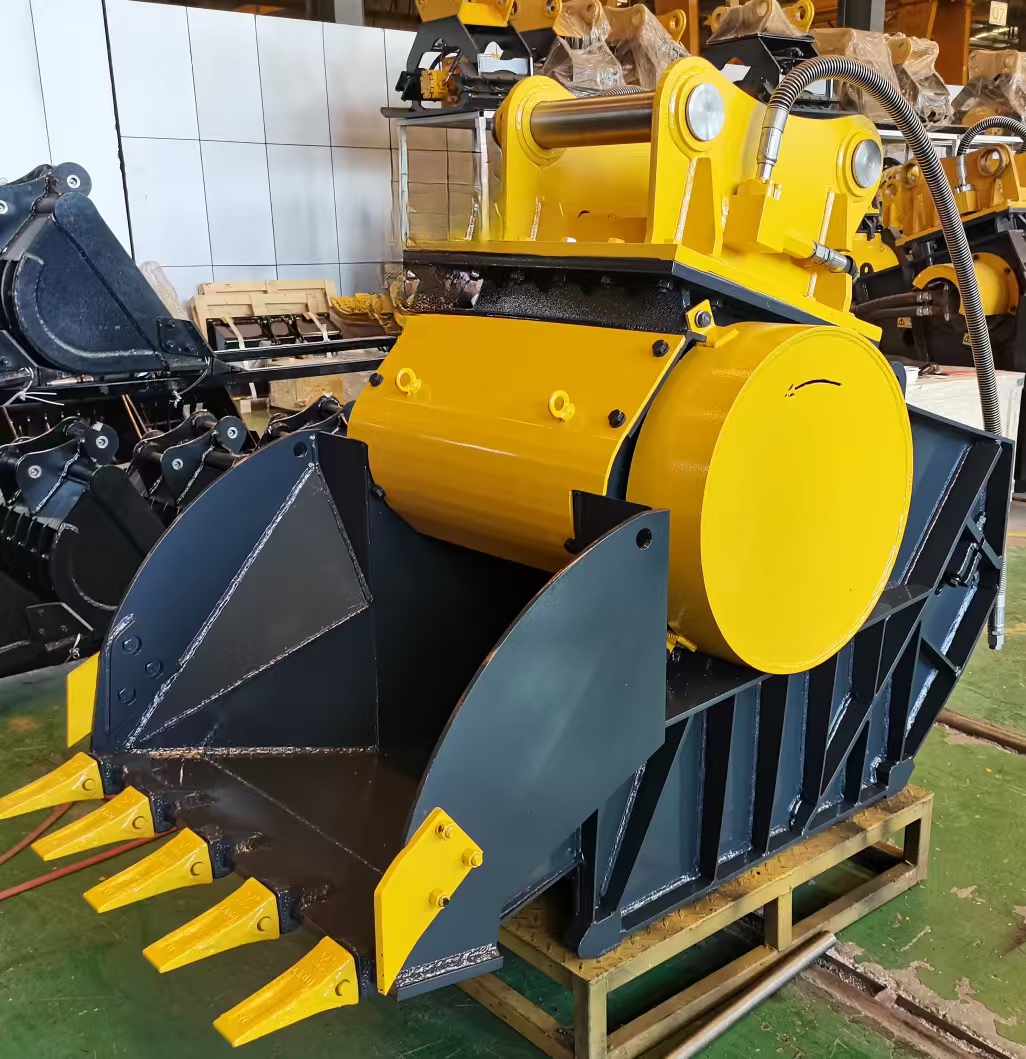 油圧ショベル用クラッシャーバケット、コンクリート・岩石破砕用 - Heavy Equipment With Bucket のレビューと価格