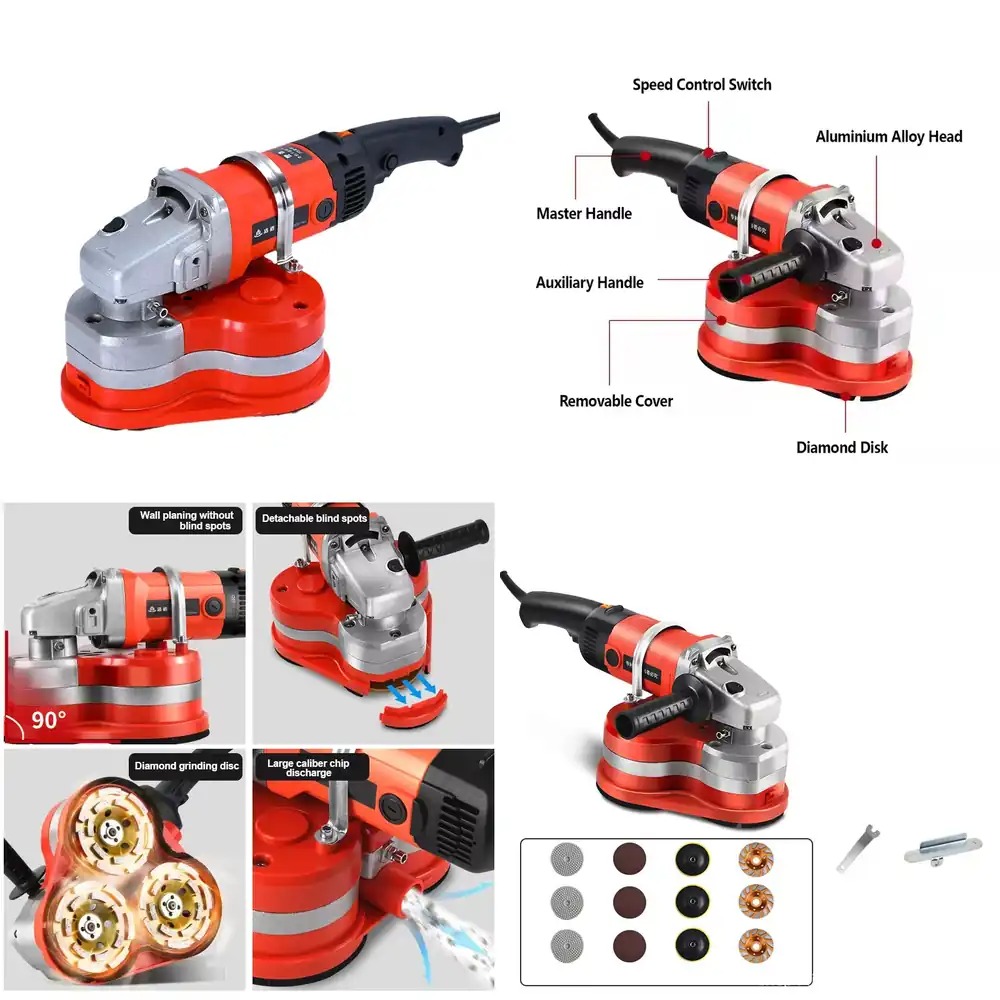 粉塵の出ないコンクリート舗装研磨機（床研磨、粗研磨、硬質表面 - Floor Grinding Machine のレビューと価格
