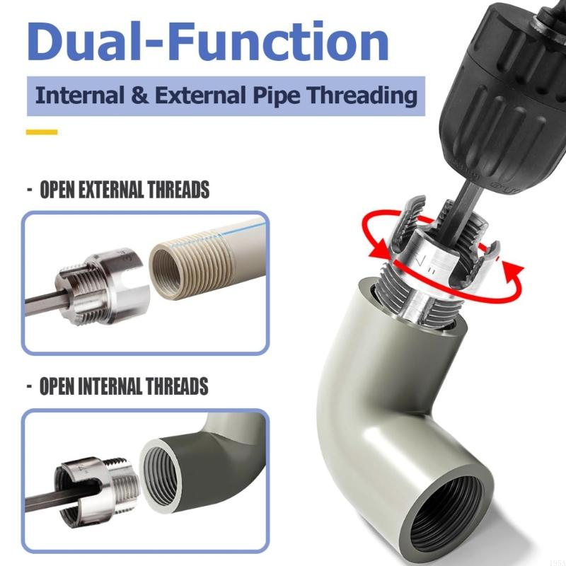 電動ドリル対応 PVCパイプねじ切り機 電動ドリル用PVCね - Pipe Threading Machine のレビューと価格
