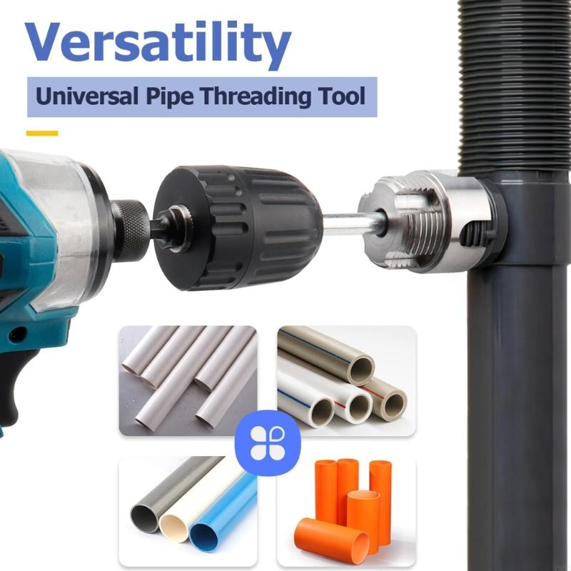 電動ドリル対応 PVCパイプねじ切り機 電動ドリル用PVCね - Pipe Threading Machine のレビューと価格