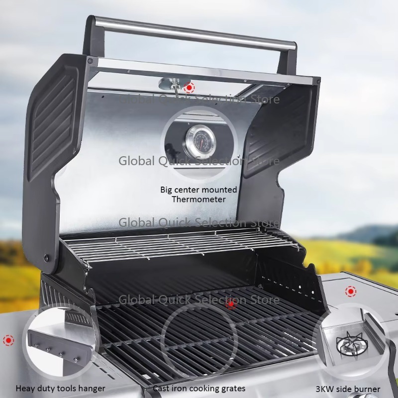 業務用無煙ガスBBQグリル、業務用バーベキュー機器 - Heavy Equipment Business のレビューと価格